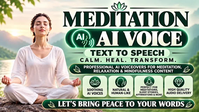 create guided meditation ai text to speech voice over