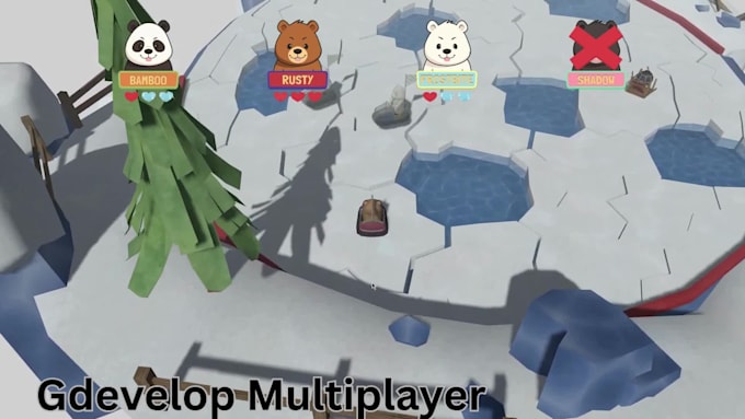 develop advanced 2d game, 3d game, multiplayer game using gdevelop engine