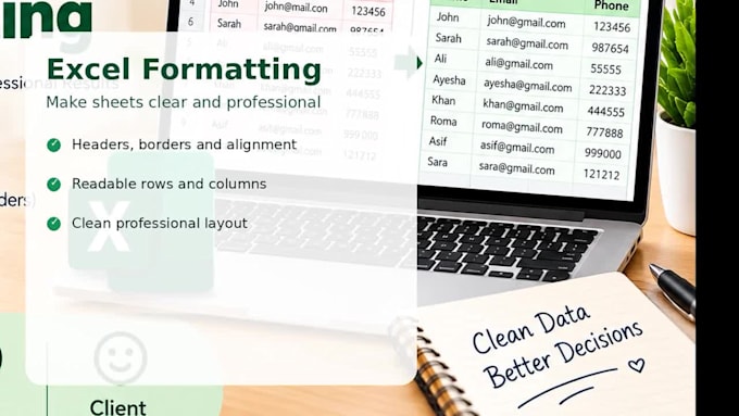 do excel data cleaning and formatting