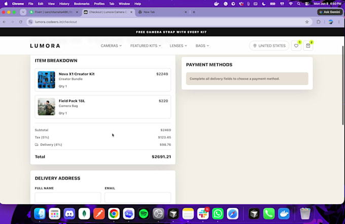 build a modern ecommerce website using react nextjs or node