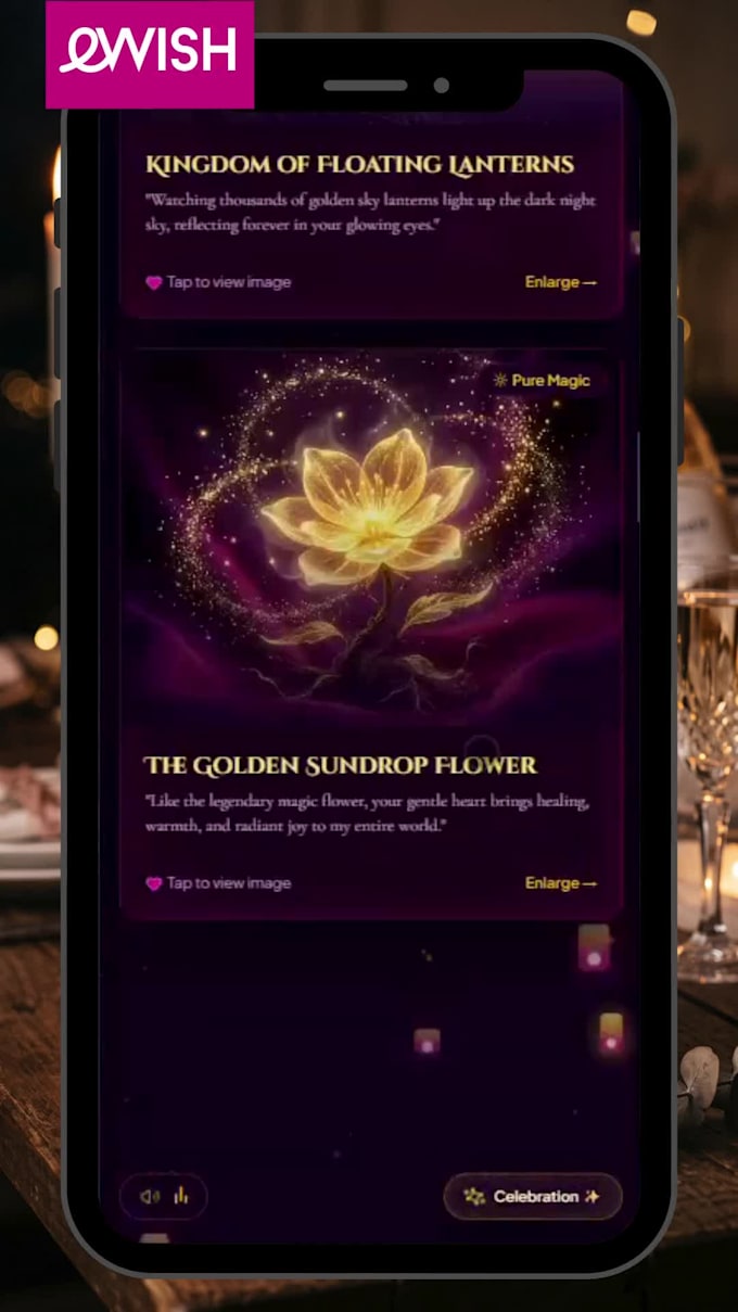 create a dynamic interactive web app and gift qr code for your special event