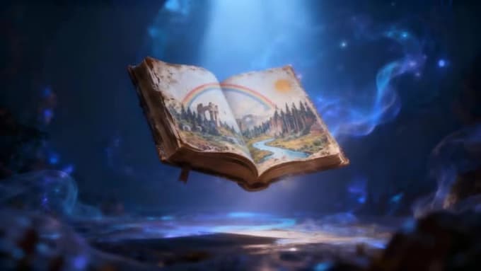 create a cinematic book trailer video