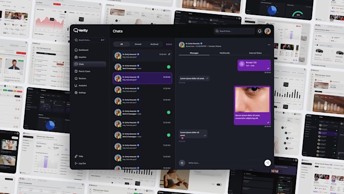 create a clean CRM or saas application design in figma
