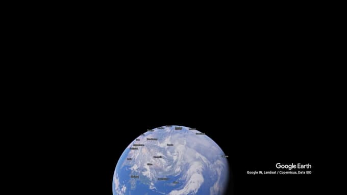 create google earth zoom in flyover and location reveal