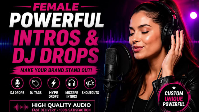 create female powerful intros and dj drops