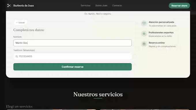 voy a desarrollar tu sitio web completo full stack a medida