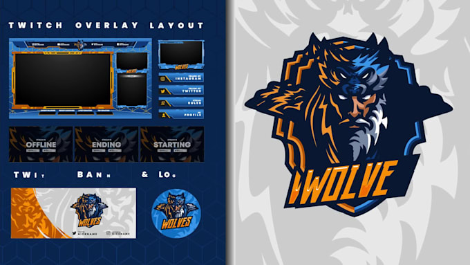 create a custom animated stream package for twitch and kick