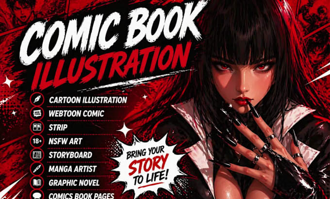 webtoon comic book nsfw art strip webcomic promotion anime carton comic manga