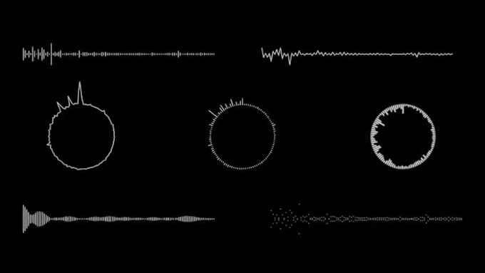 create a professional audio spectrum visualizer video