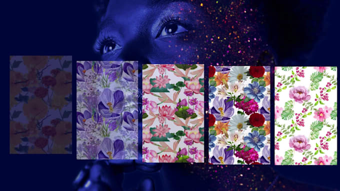 design custom seamless pattern for your fabric, wallpaper