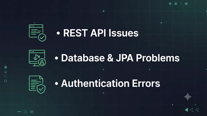 fix bugs and errors in your java spring boot application
