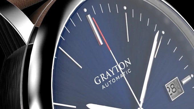 create cinematic 3d luxury watch animation with photorealistic cgi