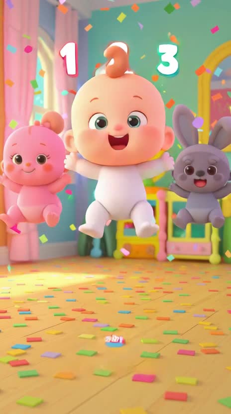 create cute 3d animated abc alphabet video for kids