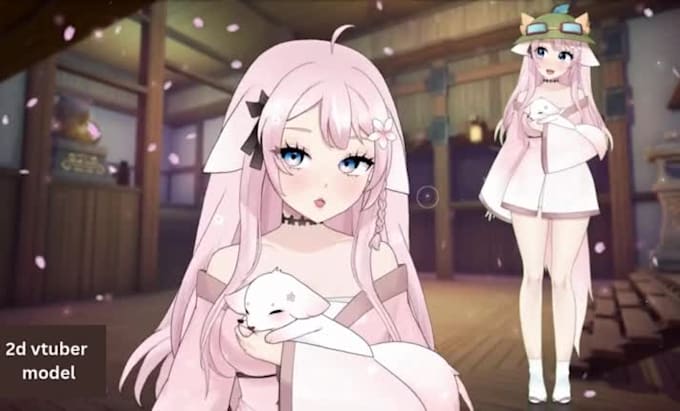design and rig live2d vtuber model, vtuber model, anime 2d live2d vtuber rigging