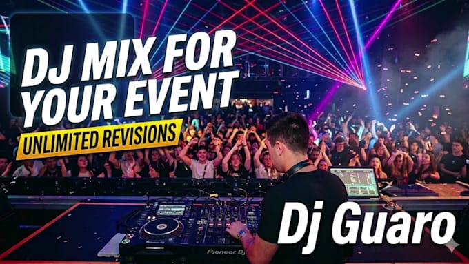 create a professional dj mix for your event, workout or party