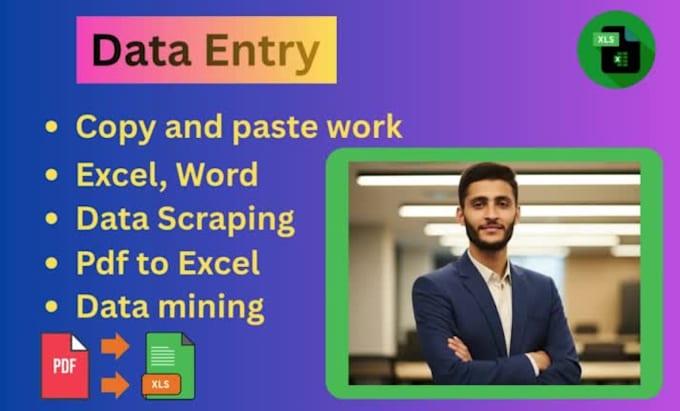 do data entry, copy paste, excel data entry, data conversion