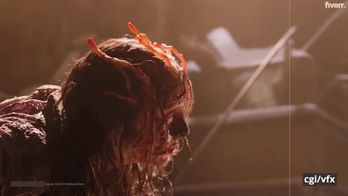 do vfx compositing, cgi integration, horror effect, special effect for film