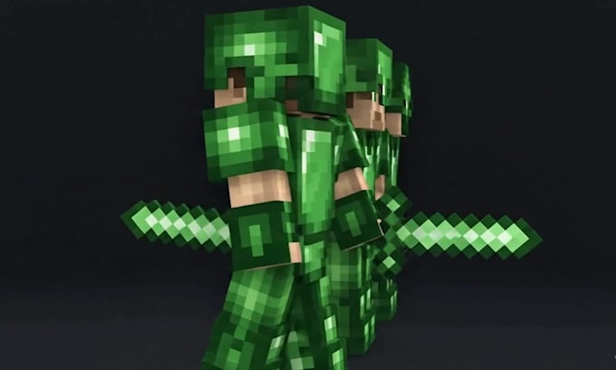 create custom minecraft skin and 3d render blockbench model for your character