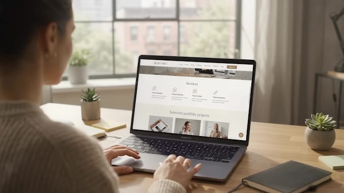 design and build a personal or business portfolio website