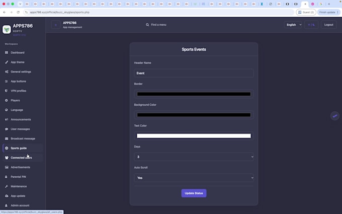 rebrand xciptv android iptv app with admin panel and multi dns