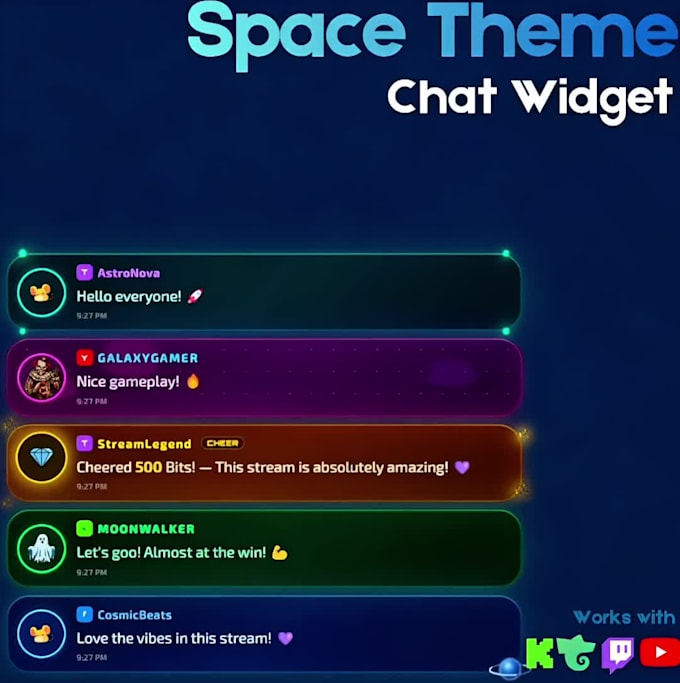 create a custom chat widget for your stream
