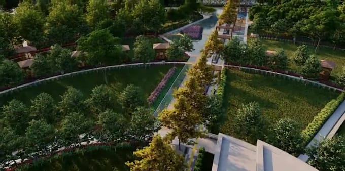 architecture flythrough vr tour, 3d public infrastructure 3d rendering, cgi VR
