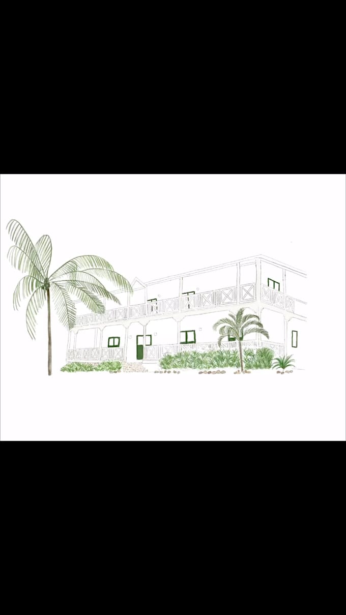create custom wedding venue illustrations