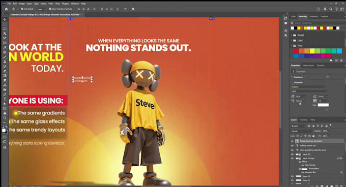 design clean and modern social media poster