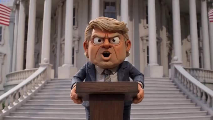 create a claymation animated video with lip sync and music