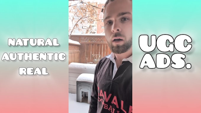 create authentic, real, excited, trustworthy guy ugc ads