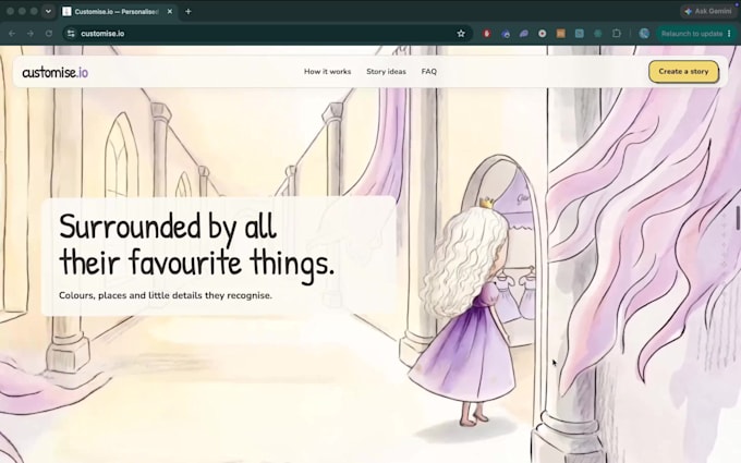 build an immersive animated website with react, nextjs, CSS, HTML5