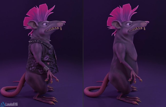 create stylized 3d character models and high quality renders