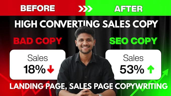 write high converting SEO landing page and sales copy