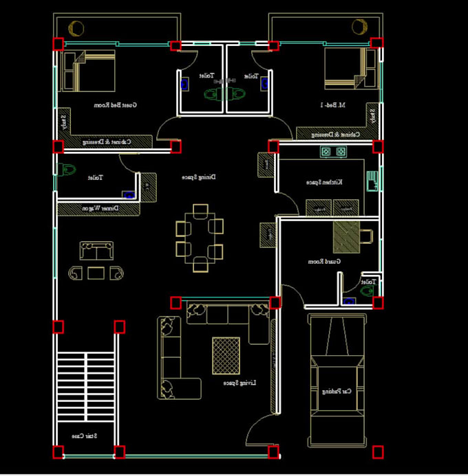 redraw floor plan from PDF to autocad professionally
