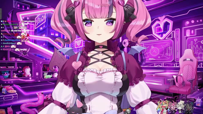 create a custom 3d vtuber model with full rigging, vrm, and streaming setup