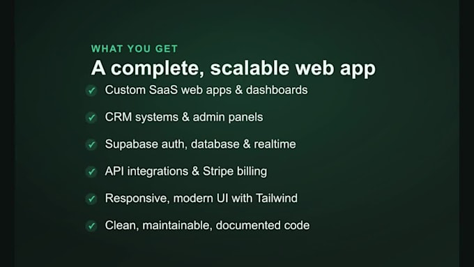 be your next js developer for saas, crm and supabase web apps