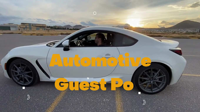 write and published guest post on my automotive blogs