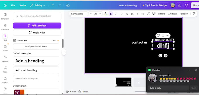 design a modern business card and poster design