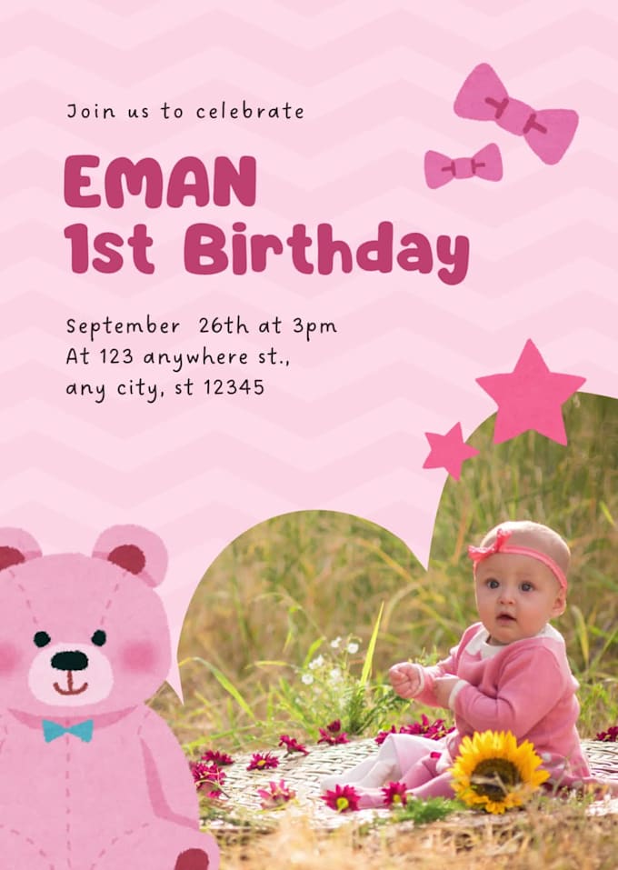 create animated birthday invitation video and digital invite