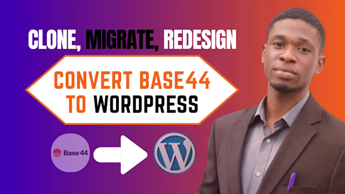 migrate base44 to wordpress, convert base44 to wordpress, fix bugs integration