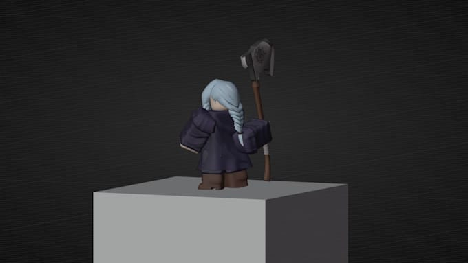 create custom roblox ugc accessories, weapon and face design ready for upload