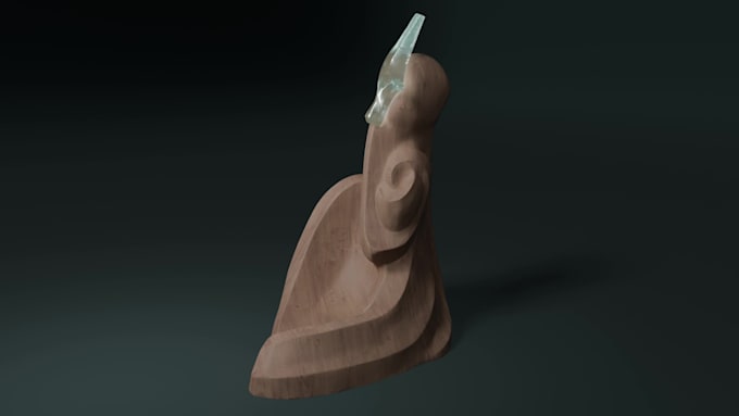 design and create a 3d printable decorative sculpture