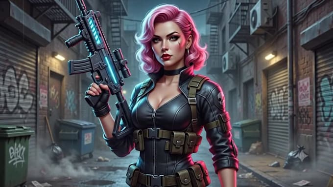 create cinematic gta inspired gaming thumbnails and posters
