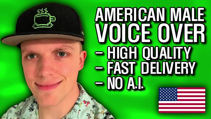 record an american male commercial voice over