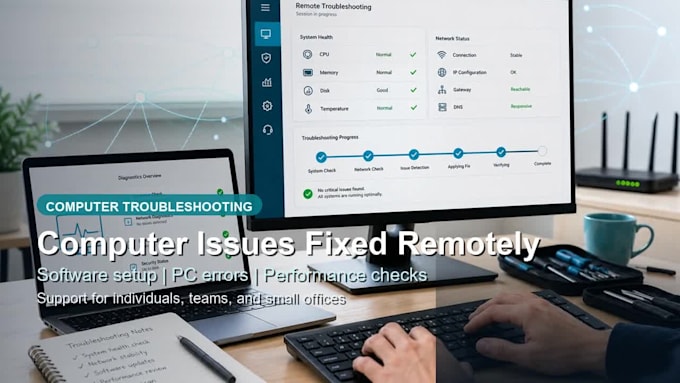 provide remote IT support for windows, networking, server