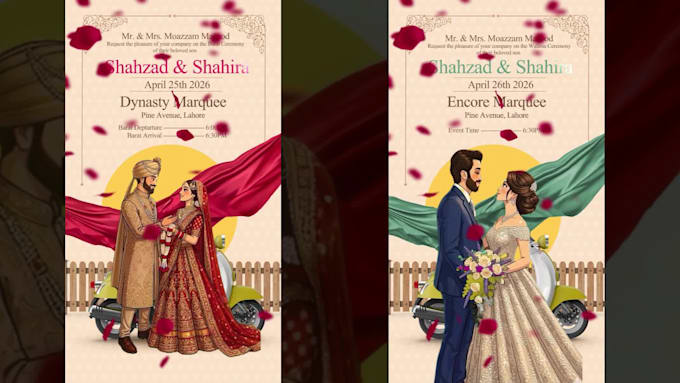 design stunning animated greeting cards for weddings, birthdays, gender reveal
