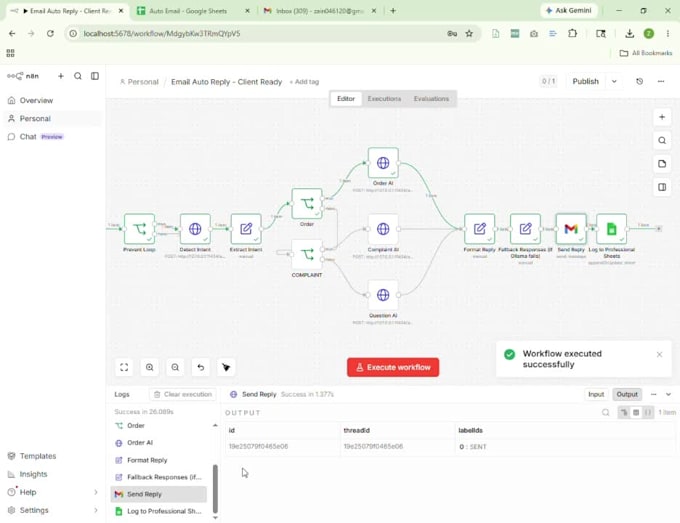 build ai email assistant with smart routing and logging