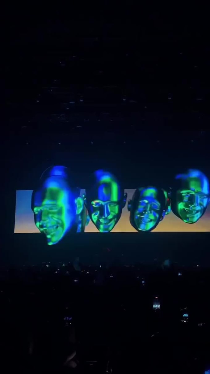 create anamorphic led screen, 3d edm concert visuals, and 3d animated character