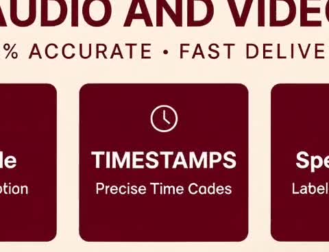 accurately transcribe english audio and video