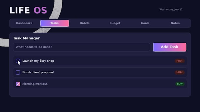 create an interactive HTML dashboard app for your business